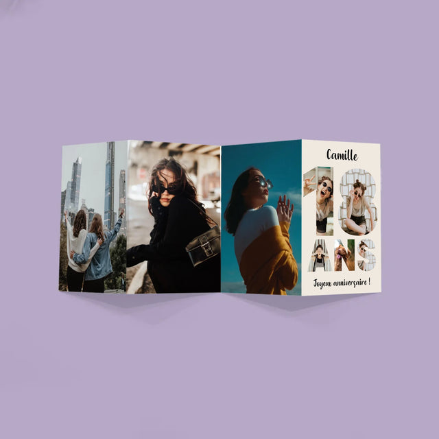 Collage Photo De Lettre: 18 Ans - Gros Harmonica