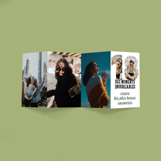 Collage Photo De Lettre: 18Ème Anniversaire - Gros Harmonica