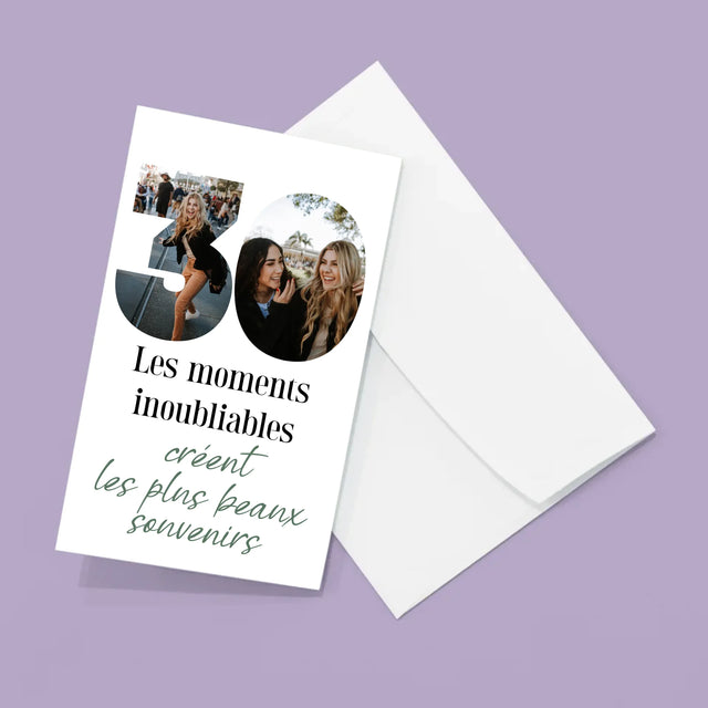 Collage Photo De Lettre: 30 Anniversaire - Gros Harmonica