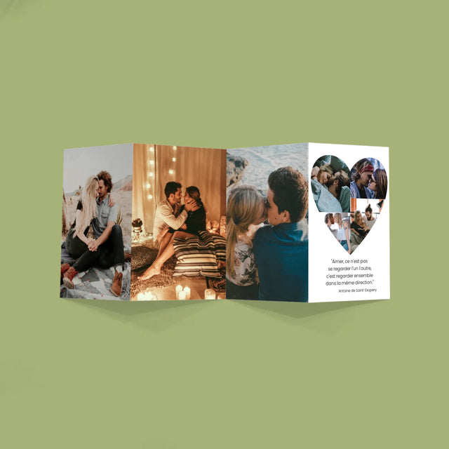 Le Collage Photo: Photos Dans Le Cœur - Gros Harmonica