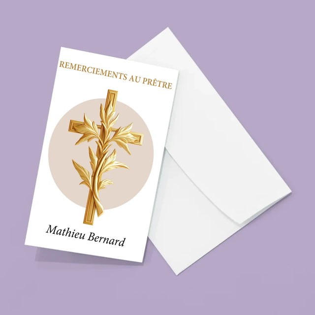 Le Prénom Et Un Texte: Remerciements Au Prêtre - Gros Harmonica