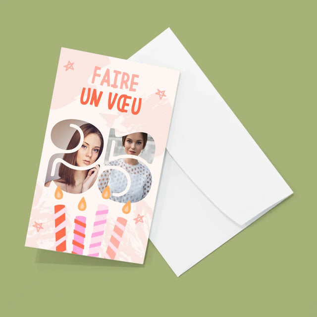 Collage Photo De Lettre: Faire Un Vœu - Gros Harmonica