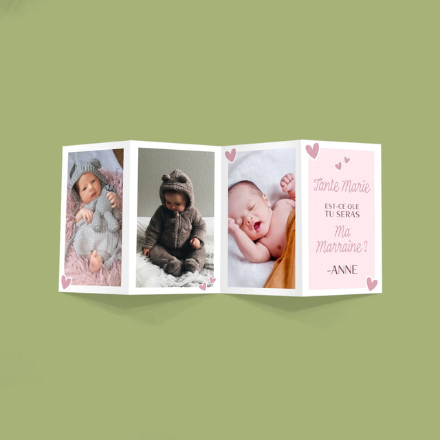 Le Collage Photo: Est-Ce Que Tu Seras Ma Marraine ? - Gros Harmonica