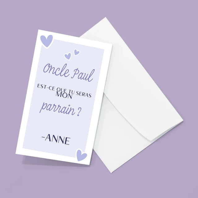 Le Collage Photo: Est-Ce Que Tu Seras Mon Parrain - Gros Harmonica