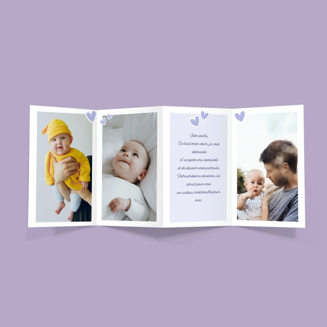 Le Collage Photo: Est-Ce Que Tu Seras Mon Parrain - Gros Harmonica