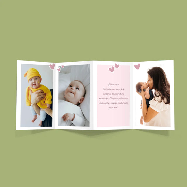 Le Collage Photo: Est-Ce Que Tu Seras Ma Marraine ? - Gros Harmonica