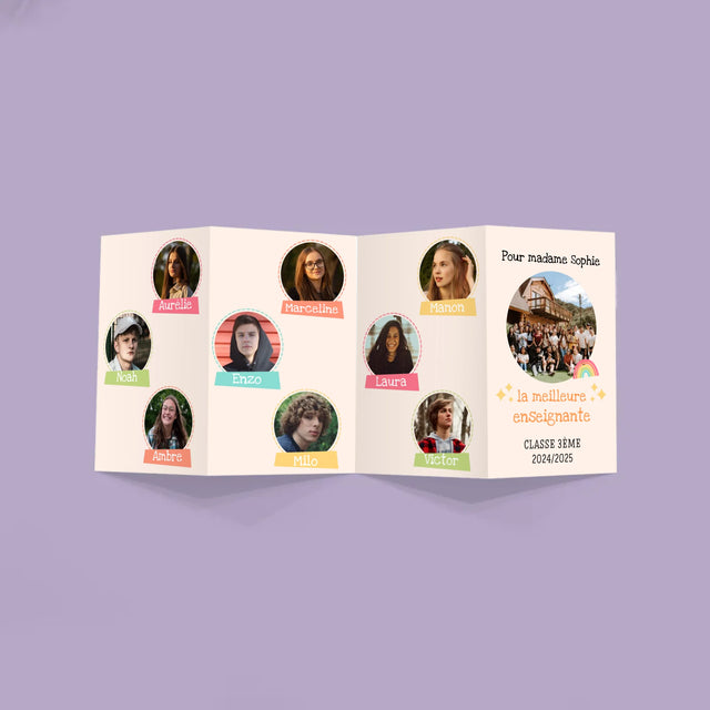 Le Collage Photo: Souvenir Pour L'Enseignante - Gros Harmonica