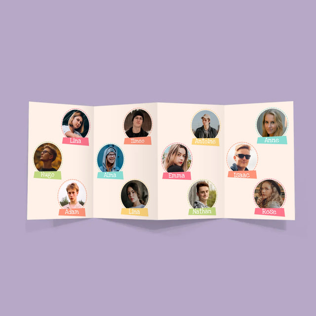 Le Collage Photo: Souvenir Pour L'Enseignante - Gros Harmonica