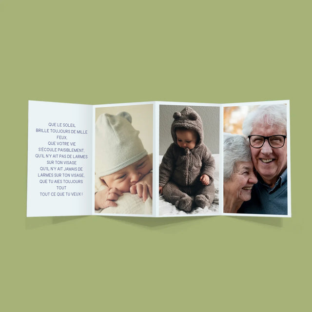 Le Collage Photo: La Première Fête Des Grand-Pères - Gros Harmonica