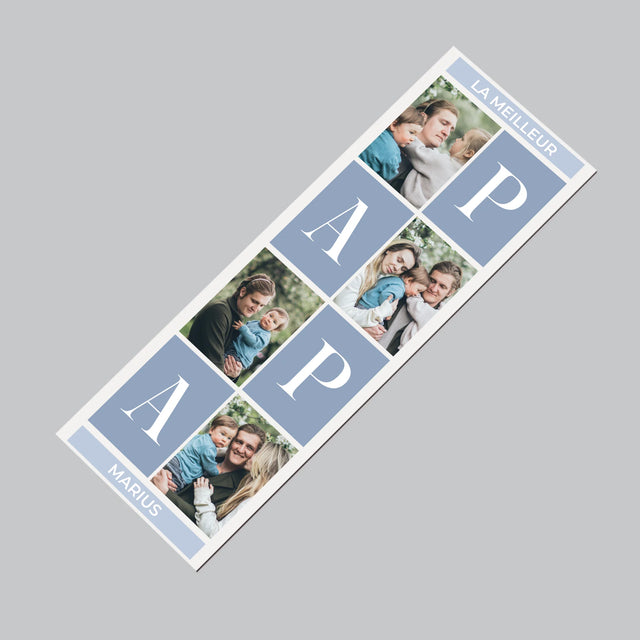 Le Collage Photo: Meilleur Collage De Papa - Aimant Pour Frigo