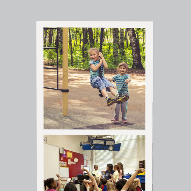 La Photo Et Un Texte: Un Souvenir Pour Une Institutrice De Maternelle - Aimant Pour Frigo