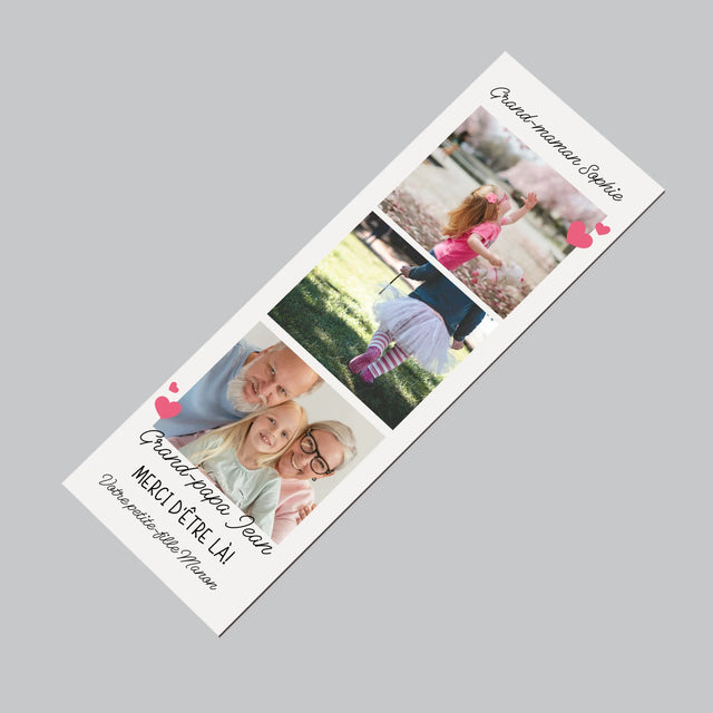 La Photo Et Un Texte: Merci Aux Grands-Parents - Aimant Pour Frigo