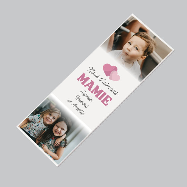 Le Collage Photo: Nous T'Aimons Mamie - Aimant Pour Frigo