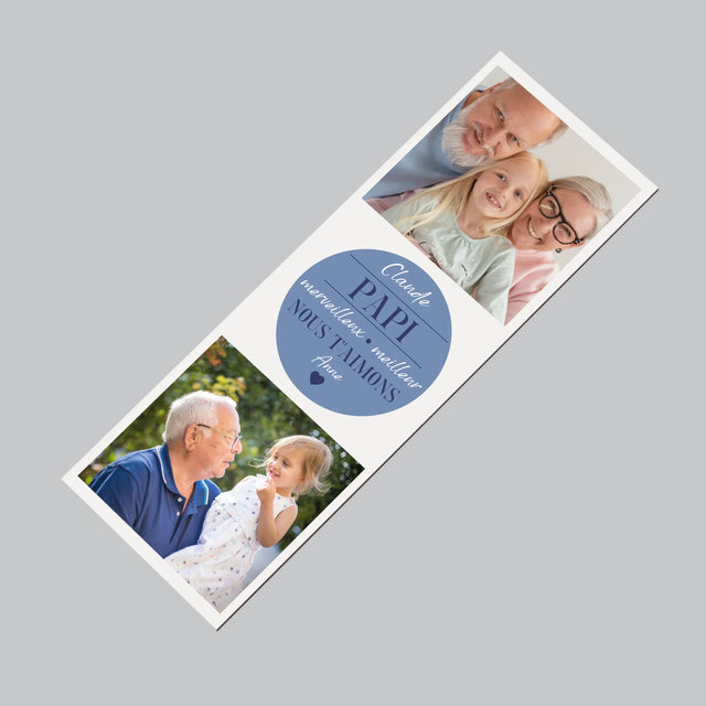 Le Collage Photo: Cher Grand-Père - Aimant Pour Frigo