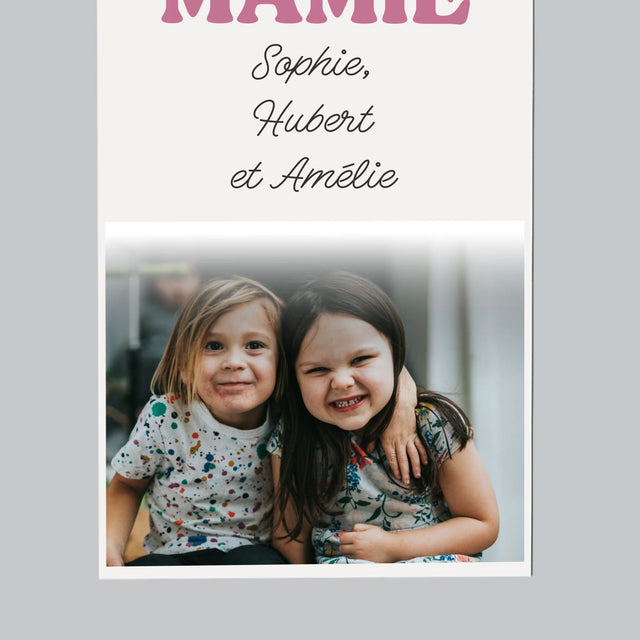 Le Collage Photo: Nous T'Aimons Mamie - Aimant Pour Frigo