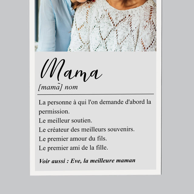 La Photo Et Un Texte: Maman Définition - Aimant Pour Frigo