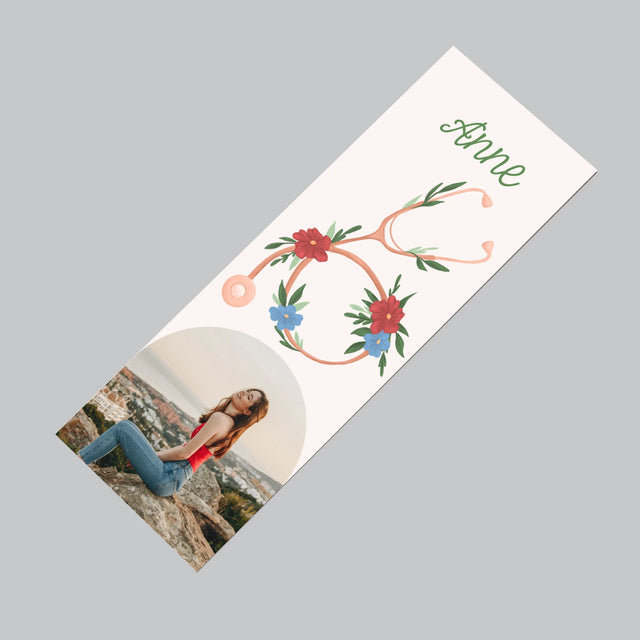 La Photo Et Un Texte: Stéthoscope Fleurs - Aimant Pour Frigo