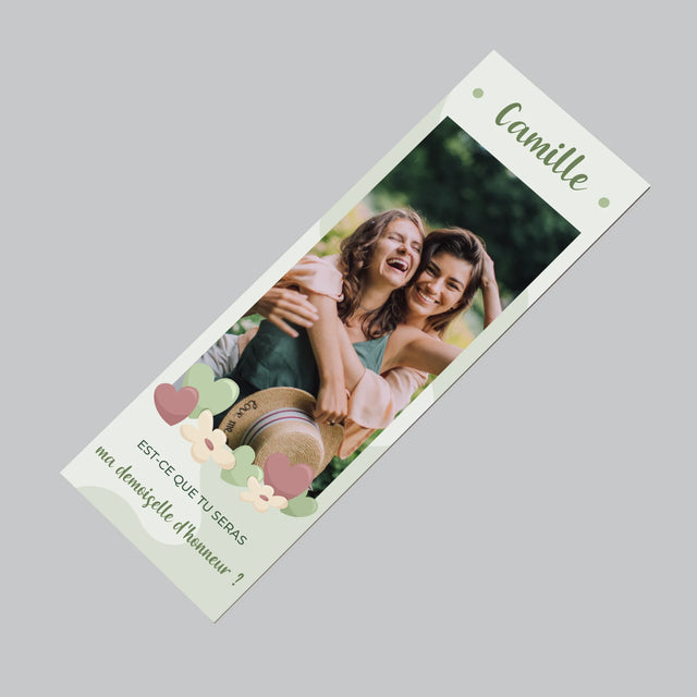 La Photo Et Un Texte: Est-Ce Que Tu Seras Ma Demoiselle D'Honneur ? - Aimant Pour Frigo