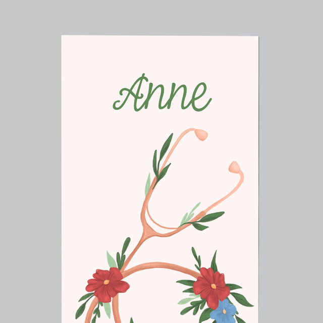 La Photo Et Un Texte: Stéthoscope Fleurs - Aimant Pour Frigo