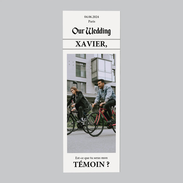 La Photo Et Un Texte: Our Wedding Témoin - Aimant Pour Frigo