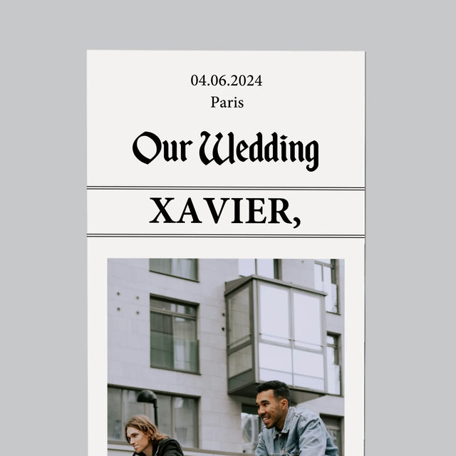 La Photo Et Un Texte: Our Wedding Témoin - Aimant Pour Frigo