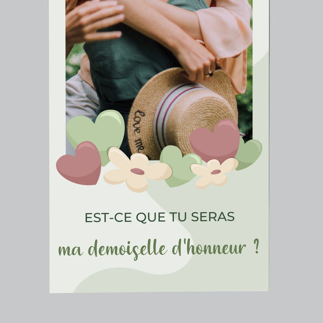 La Photo Et Un Texte: Est-Ce Que Tu Seras Ma Demoiselle D'Honneur ? - Aimant Pour Frigo