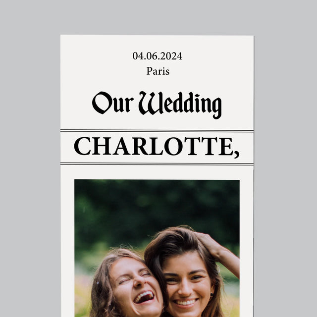 La Photo Et Un Texte: Our Wedding Demoiselle D'Honneur - Aimant Pour Frigo