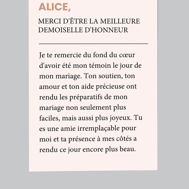La Photo Et Un Texte: La Demoiselle D'Honneur De Rêve - Aimant Pour Frigo