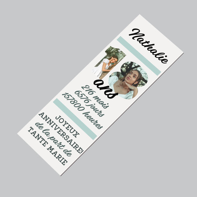 Collage Photo De Lettre: 18 Ans Compte À Rebours - Aimant Pour Frigo