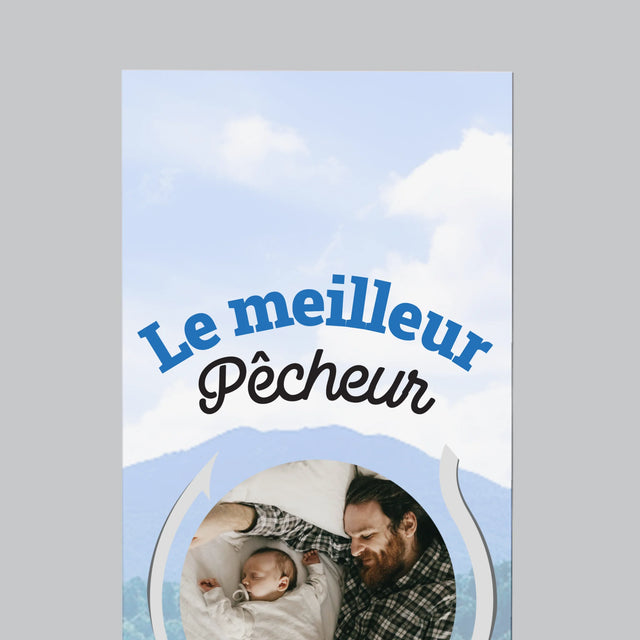 La Photo Et Un Texte: Le Meilleur Pêcheur - Aimant Pour Frigo