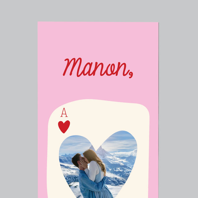 La Photo Et Un Texte: Carte De Saint-Valentin - Aimant Pour Frigo