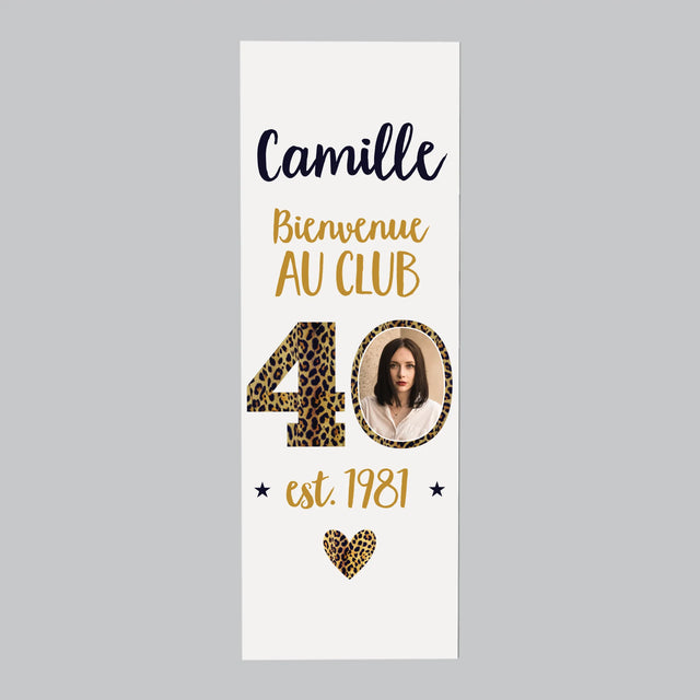 La Photo Et Un Texte: Bienvenue Au Club 40 - Aimant Pour Frigo