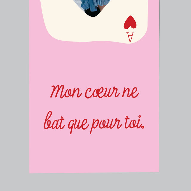 La Photo Et Un Texte: Carte De Saint-Valentin - Aimant Pour Frigo