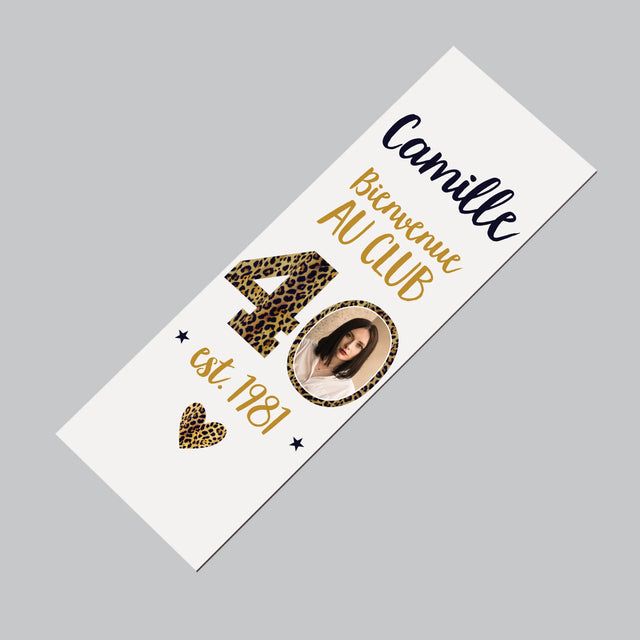 La Photo Et Un Texte: Bienvenue Au Club 40 - Aimant Pour Frigo