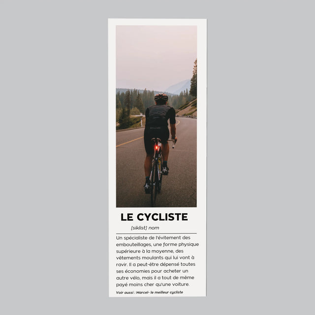 La Photo Et Un Texte: Cycliste - Définition - Aimant Pour Frigo