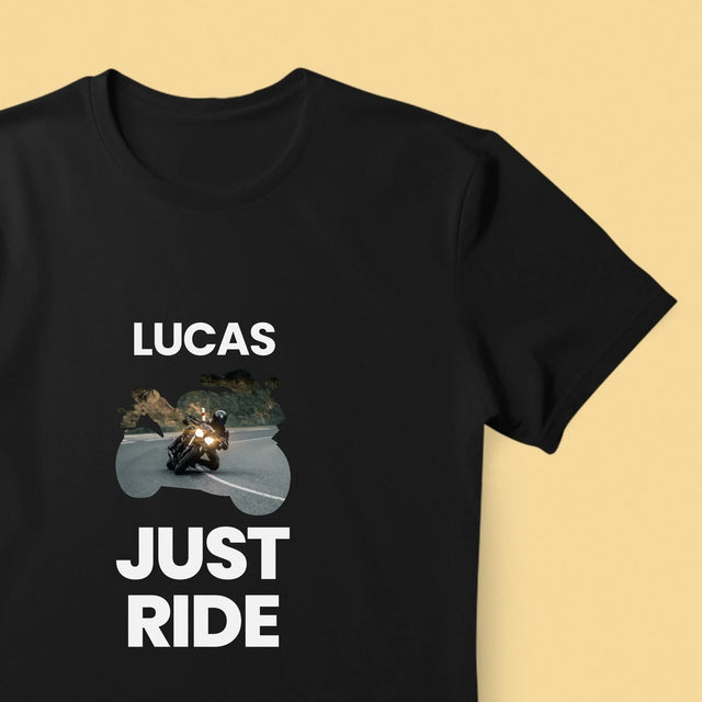 Forme Des Photos: Just Ride - T-Shirt Pour Hommes