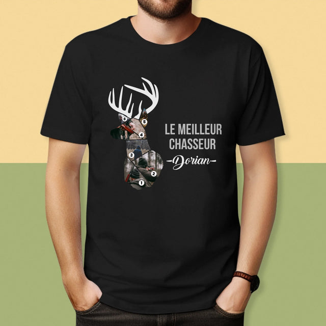 Forme Des Photos: Le Meilleur Chasseur - T-Shirt Pour Hommes