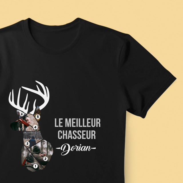 Forme Des Photos: Le Meilleur Chasseur - T-Shirt Pour Hommes
