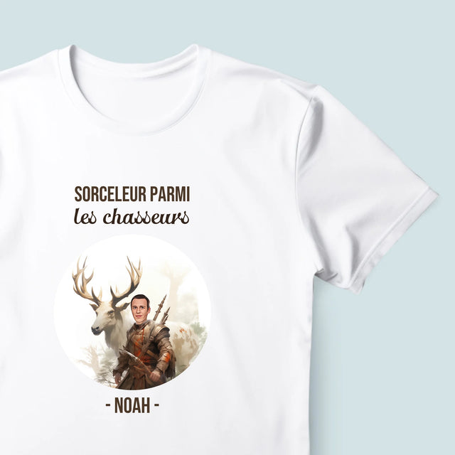 Ton Personnage: Sorceleur Parmi Les Chasseurs - T-Shirt Pour Hommes