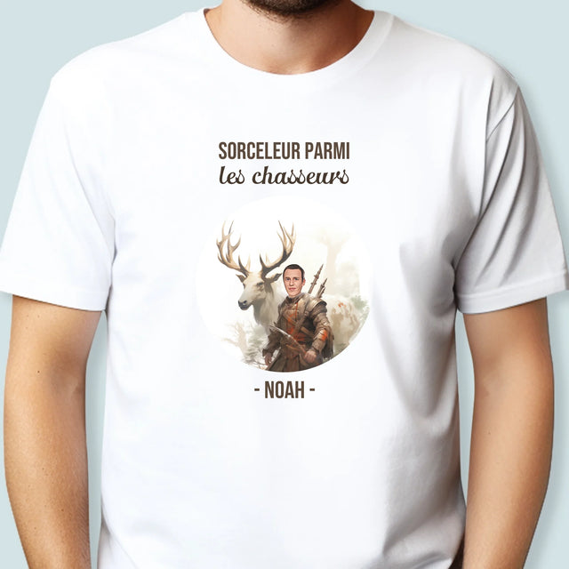 Ton Personnage: Sorceleur Parmi Les Chasseurs - T-Shirt Pour Hommes
