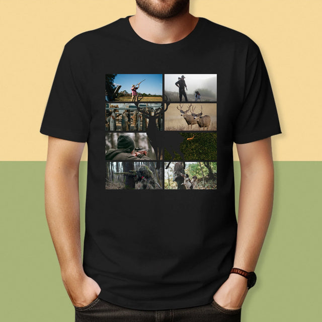 Le Collage Photo: Chasseur - T-Shirt Pour Hommes