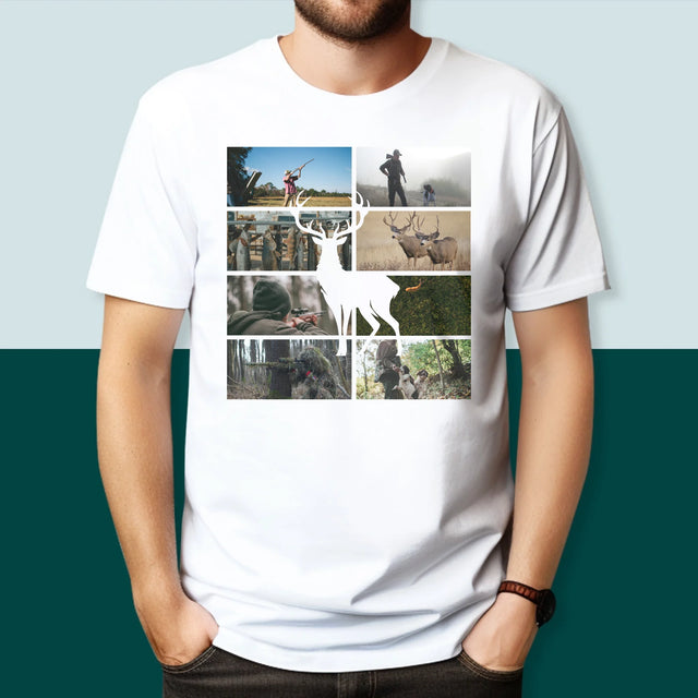 Le Collage Photo: Chasseur - T-Shirt Pour Hommes