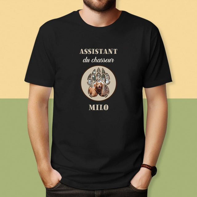 Forme Des Photos: Assistant Du Chasseur - T-Shirt Pour Hommes