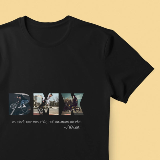 Collage Photo De Lettre: Bmx De Vos Photos - T-Shirt Pour Hommes