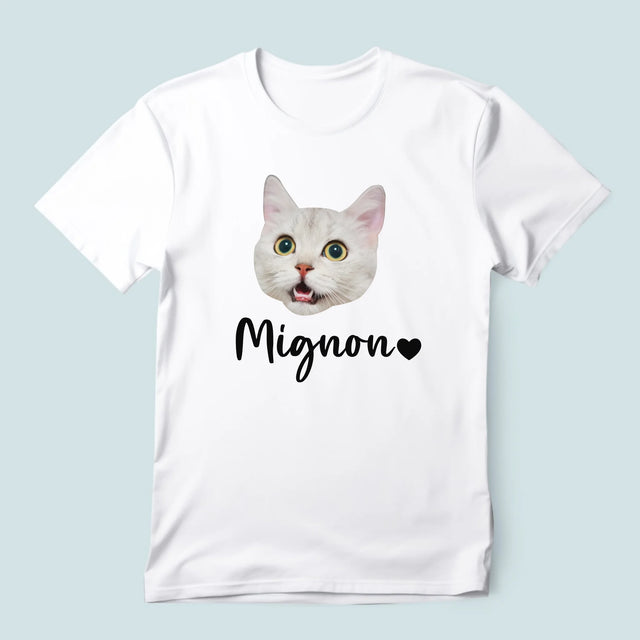 Ton Personnage: La Tête De Votre Chaton - T-Shirt Pour Hommes
