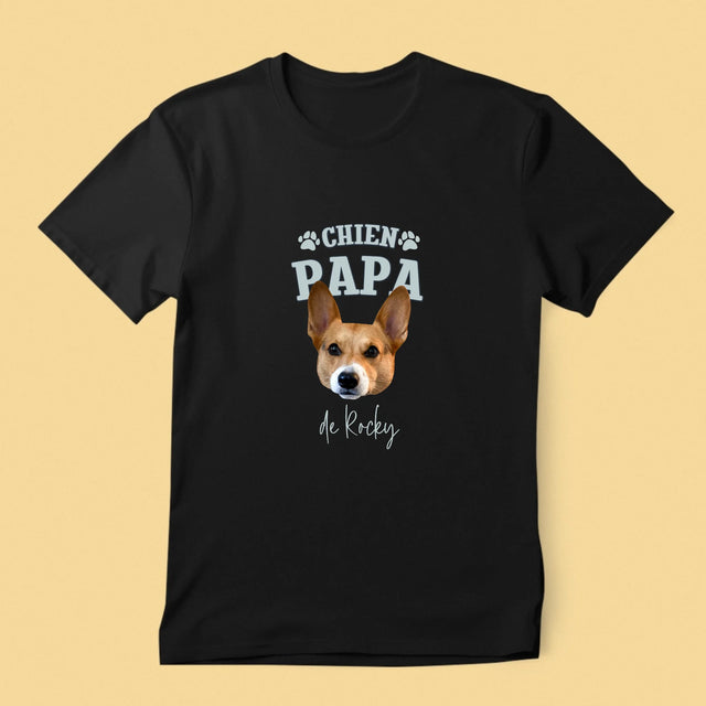 Ton Personnage: Chien Papa - T-Shirt Pour Hommes