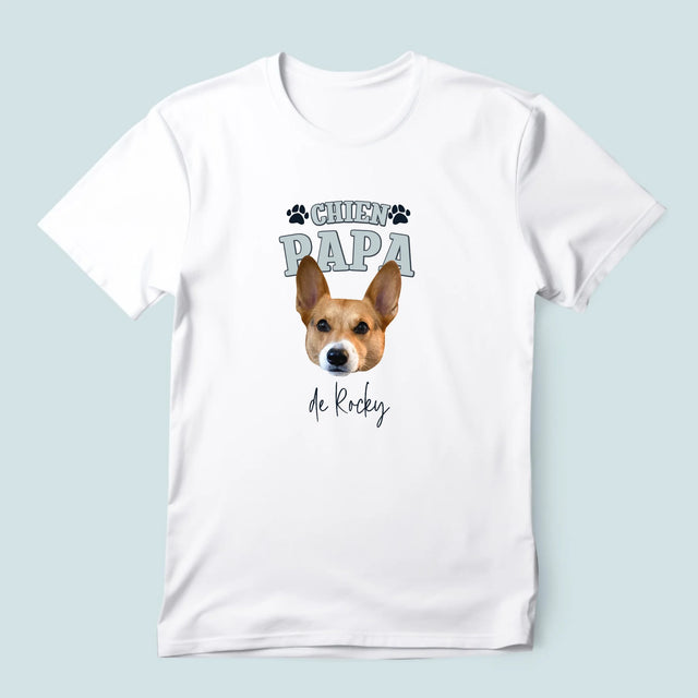 Ton Personnage: Chien Papa - T-Shirt Pour Hommes
