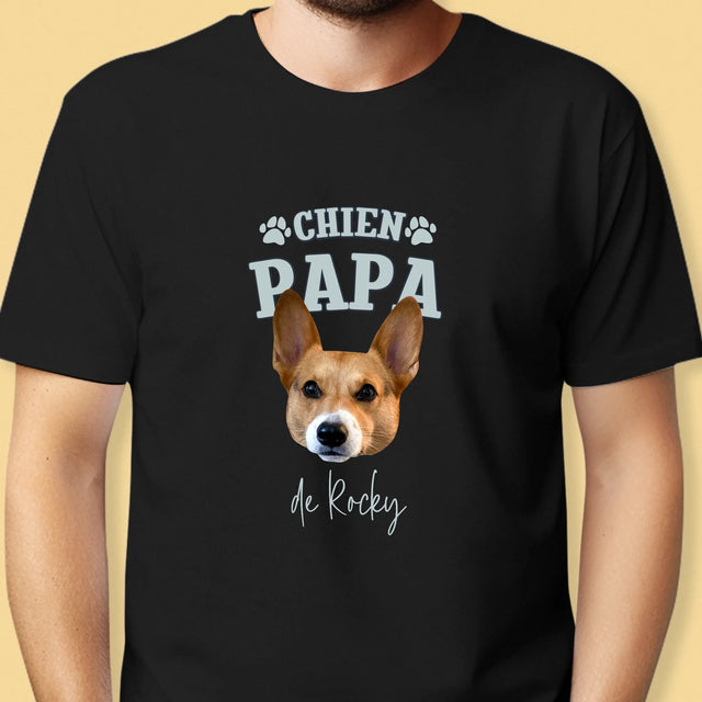 Ton Personnage: Chien Papa - T-Shirt Pour Hommes