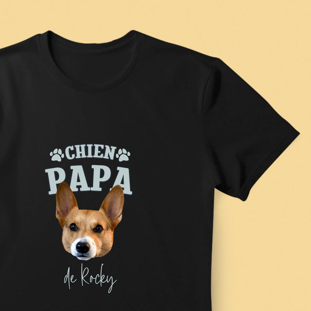 Ton Personnage: Chien Papa - T-Shirt Pour Hommes