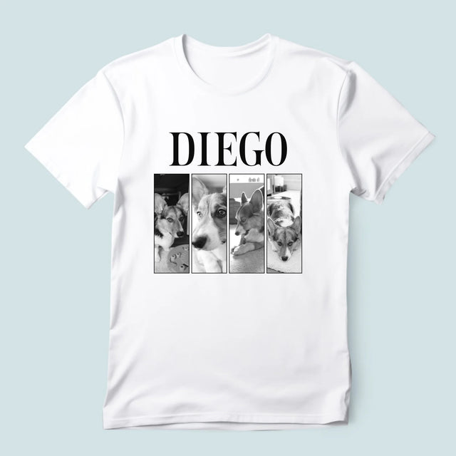 Le Collage Photo: Un Classique Bootleg Avec Un Animal - T-Shirt Pour Hommes